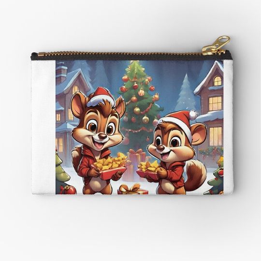 Disney Chip and Dale Christmas Makeup Bag