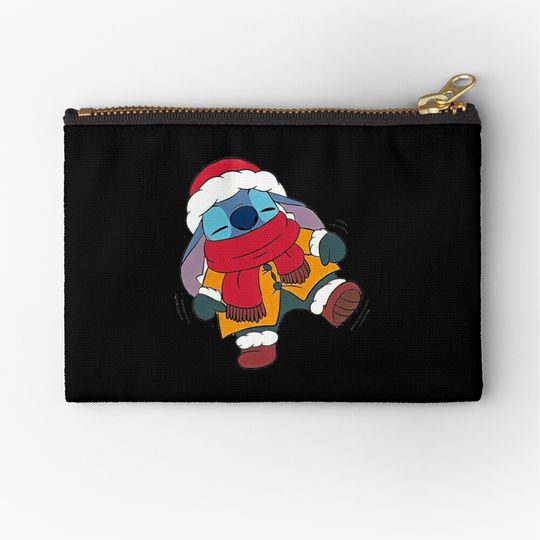 Disney Stitch Merry Christmas Makeup Bag