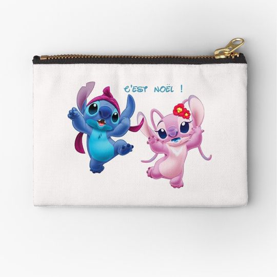 Disney Stitch Merry Christmas Makeup Bag
