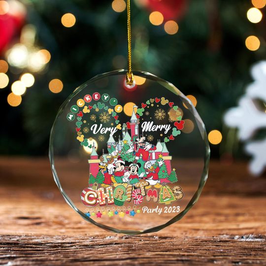 Disney Christmas Ornament Personalized, Family Christmas Ornament