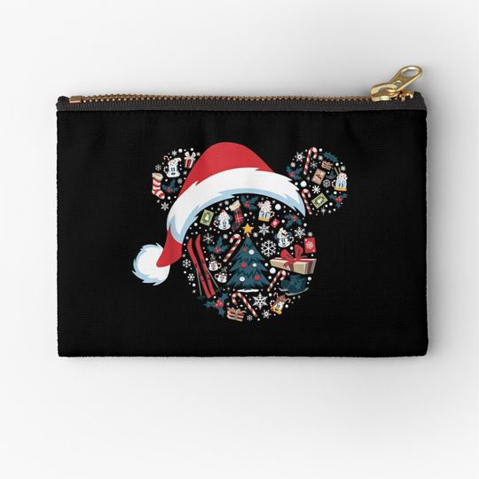 Mickey Mouse Head Disney Christmas Makeup Bag