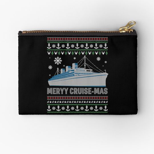 Disney Ugly Cruise Vacation Christmas Makeup Bag