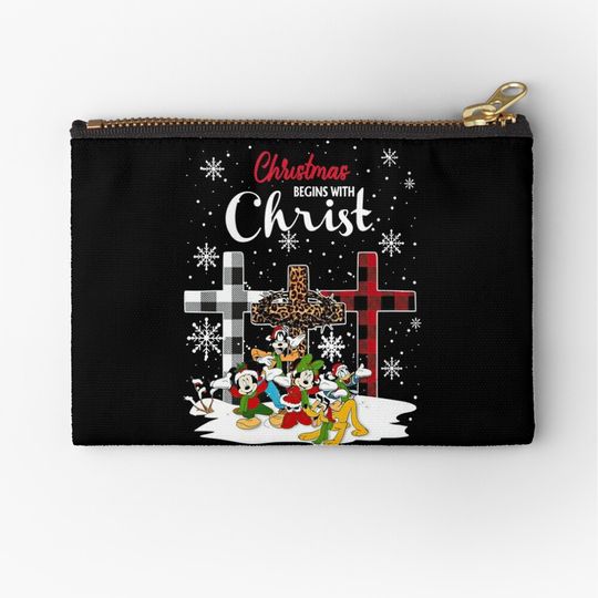 Disney Mickey and Friends Christmas Makeup Bag