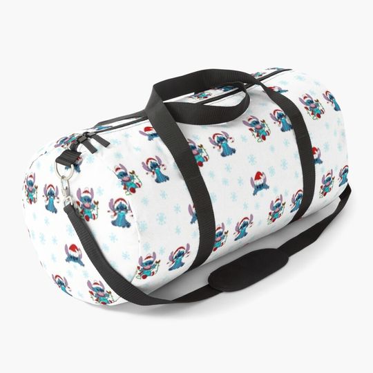 Disney Cute Stitch Christmas Duffel Bag