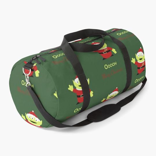 Disney Little Green Aliens Christmas Duffel Bag