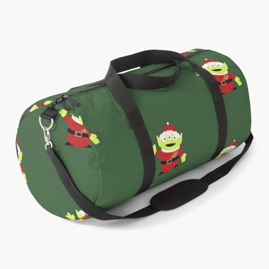 Disney Little Green Aliens Christmas Duffel Bag