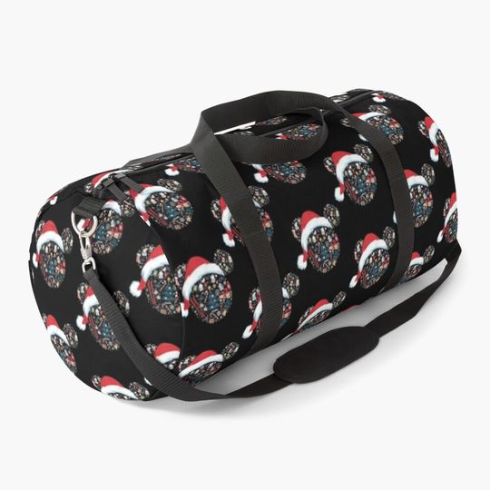 Disney Mickey Mouse Head Christmas Duffel Bag