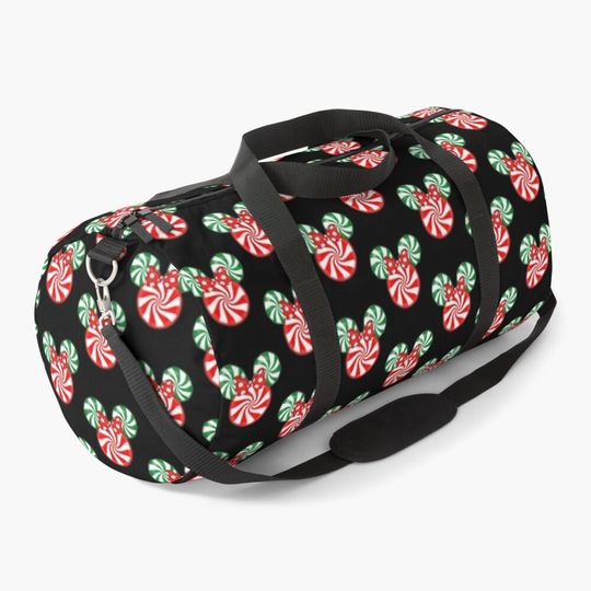 Disney Pepperminty Candy Christmas Duffel Bag