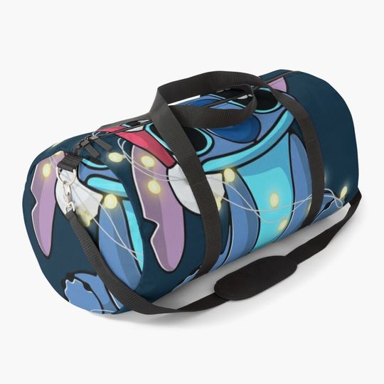 Disney Stitch Ohana Christmas Duffel Bag