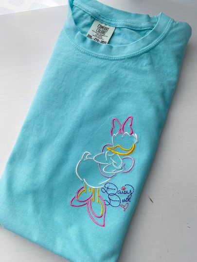 Daisy Donald Embroidered Shirt | Disney Embroidered Shirt | Disney Embroidered T-Shirt