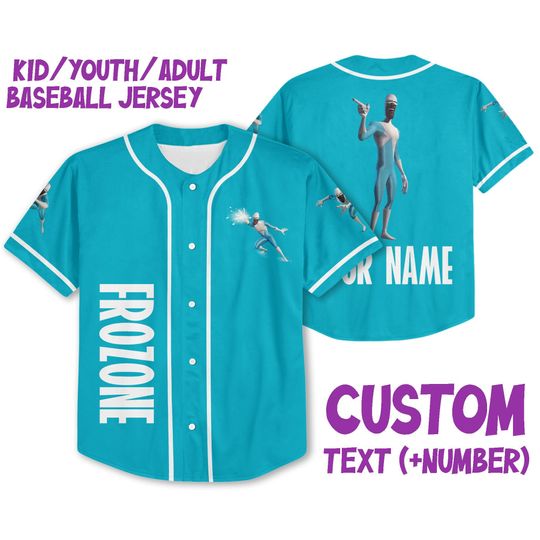 Personalized Disney The Incredibles Frozone Baseball Jersey
