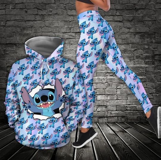 Stitch Hoodie Leggings, Stitch Leggings, Disney Unisex Hoodie