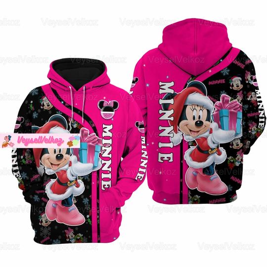 Christmas Minnie Hoodie, Minnie Mouse Hoodie, Disney Merry Xmas Party Hoodie