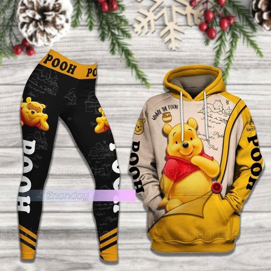Christmas Pooh Bear Hoodie, Disney Winnie The Pooh Hoodie