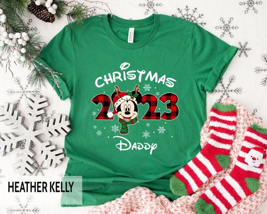 Christmas 2023 Disney Family Shirt, Minnie Mickey Christmas 2023 Custom Tshirt