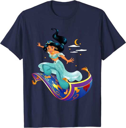 Disney Aladdin Princess Jasmine Magic Carpet Pose T-Shirt