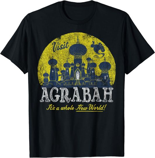 Disney Aladdin Genie Visit Agrabah Palace Vintage T-Shirt T-Shirt