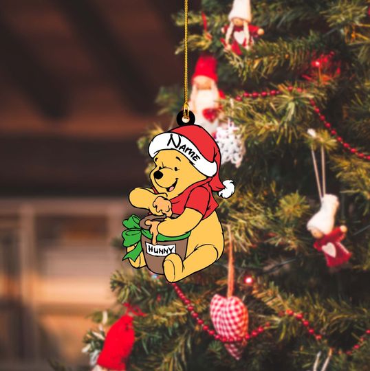 Winnie the Pooh Christmas Ornaments, Pooh Bear Ornament, Pooh Christmas Ornament, Pooh Ornament, Winnie Pooh Ornament, Kids Disney Ornament