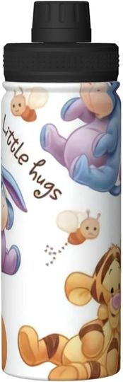 Discover Disney Winnie the Pooh and Co. Stainless Steel Water Bottles Sports Lid