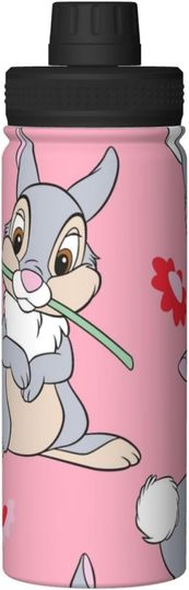 Disney Thumper Stainless Steel Water Bottles Sports Lid