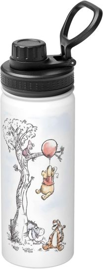 Disney Winnie the Pooh Stainless Steel Water Bottles Sports Lid