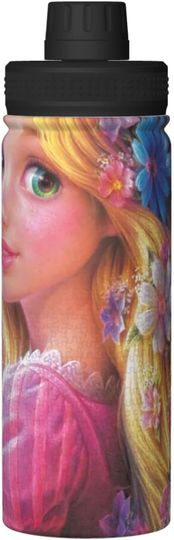 Disney Rapunzel from Tangled Stainless Steel Water Bottles Sports Lid