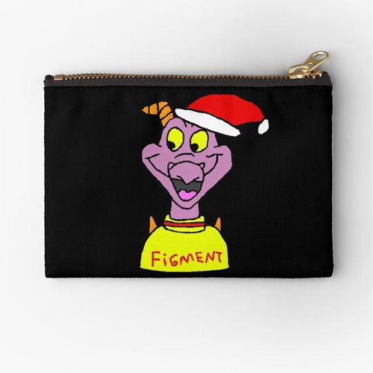 Disney Figment Christmas Makeup Bag