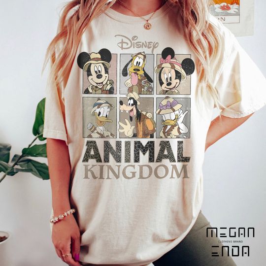 Retro Disney Animal Kingdom Mickey and Friends Shirt,Disney Mickey Safari T Shirt