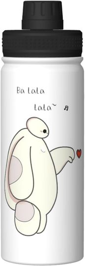 Discover Disney Baymax 6 Stainless Steel Water Bottles Sports Lid