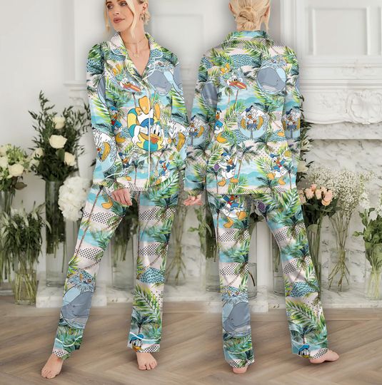 Disneyland Donald Duck Pajamas, Aloha Donald Duck Pajamas Sets