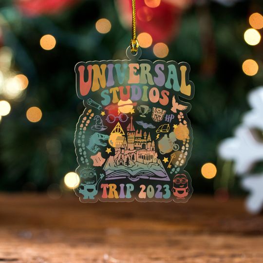 Universal Studios Christmas Ornament, Disneyworld Ornament, Christmas Trip 2023