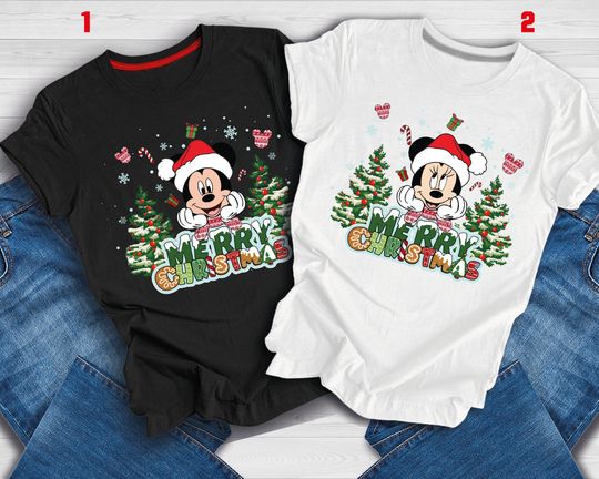 Disney Merry Christmas Shirt, Disney Christmas Tee, Mickey Mouse Merry Christmas Shirt, Minnie Mouse Merry Christmas Shirt