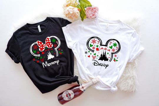 Disney Christmas Family Custom Shirt,Custom Disney Christmas Tshirt,Disney Minnie Mickey Funny Xmas Shirt,Family Disney Christmas Party Tee