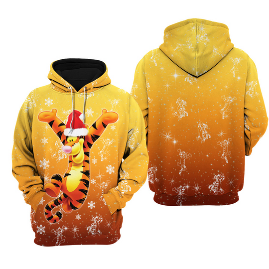 Winnie The Pooh Tigger Disney Christmas Hoodie, 3D Disney Hoodie