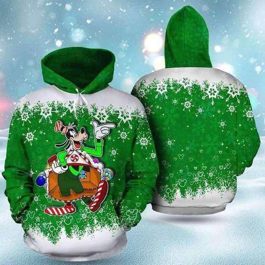 Goofy Disney Christmas Hoodie, 3D Disney Hoodie