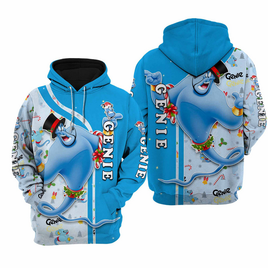 Aladin Genie Disney Christmas Hoodie, 3D Disney Hoodie