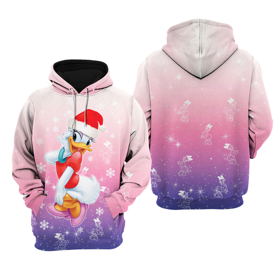 Daisy Duck Disney Christmas Hoodie, 3D Disney Hoodie