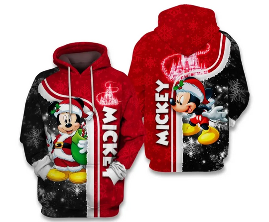 Mickey Mouse Disney Christmas Hoodie, 3D Disney Hoodie