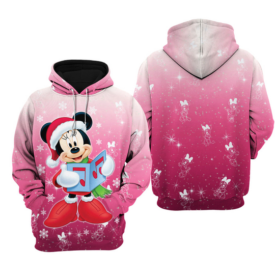 Minnie Mouse Disney Christmas Hoodie, 3D Disney Hoodie