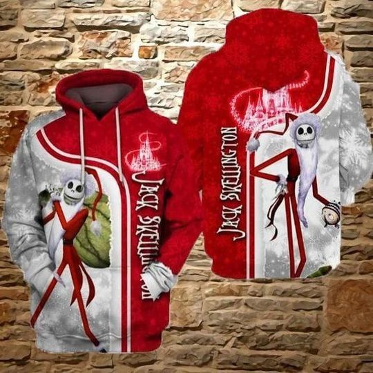 Jack Skellington Disney Christmas Hoodie, 3D Disney Hoodie