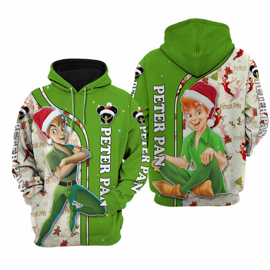 Peter Pan Disney Christmas Hoodie, 3D Disney Hoodie
