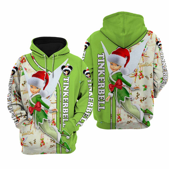 Tinker Bell Disney Christmas Hoodie, 3D Disney Hoodie