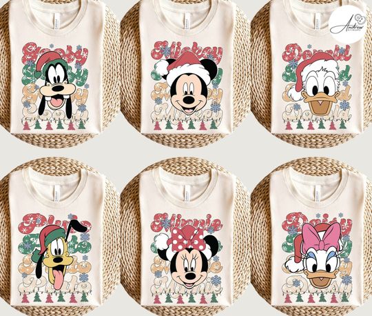 Discover Mickey and Friends Christmas Shirt, Christmas Family Shirt, Disney Christmas Shirt