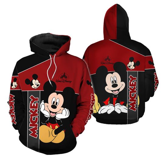 Christmas Mickey Mouse Disney 3D Hoodie