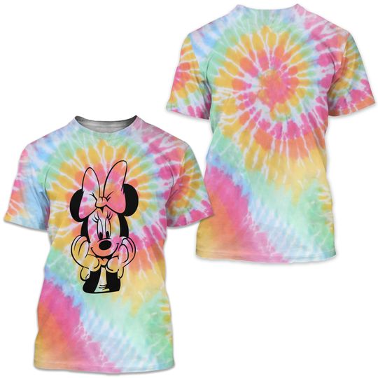 Minnie Mouse Shirt |  Disney Tie Dye Shirt | Disney 3D Shirt