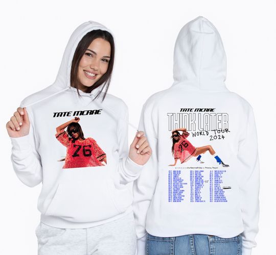 Discover 2024 Tate McRae The Think Later World Tour Shirt, Tate McRae Fan Hoodie