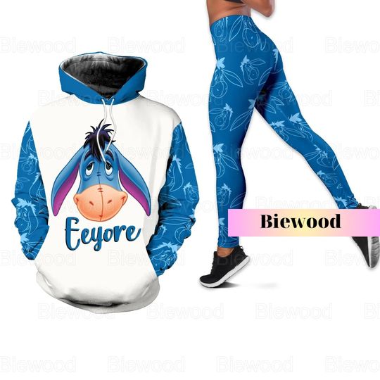 Christmas Eeyore Hoodie Legging, Winnie The Pooh Hoodie, Eeyore Disney Hoodie