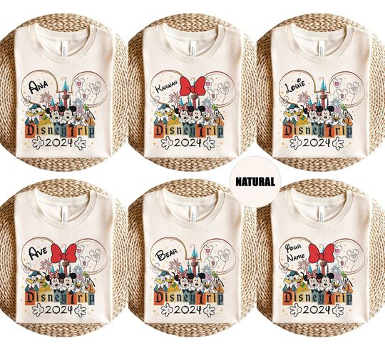 Custom Mouse Ears Disney Trip 2024 Shirt, New Years Eve Mickey Shirt