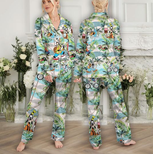 Disney Goofy Pajamas, Disneyland Beach Pajamas, Goofy Max
