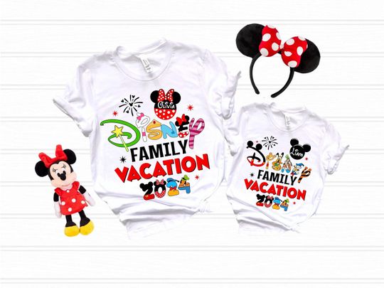 Disney Family Vacation 2024 Shirts, Custom Disneyland Shirts For Family